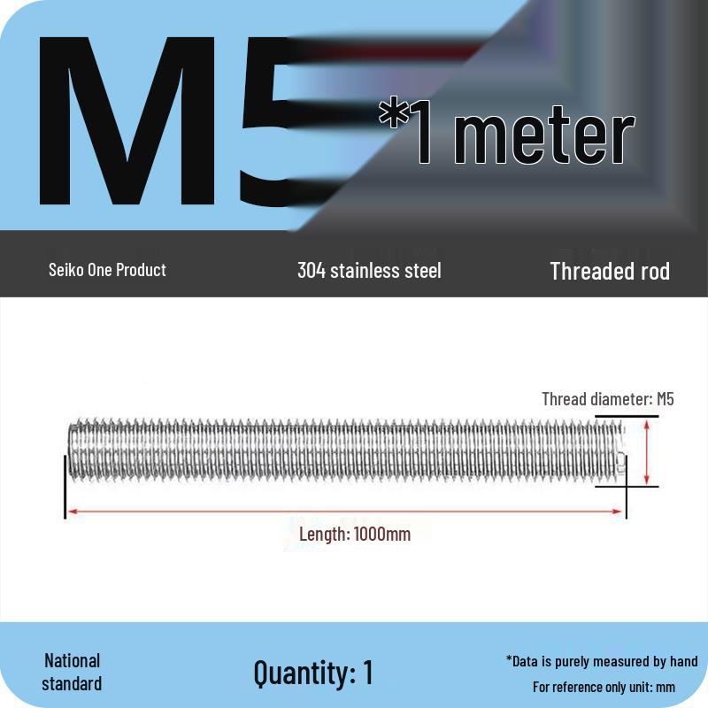 Stainless Steel Full Threaded Rod Bolt M5-M42