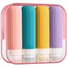 90mL Travel Bottles for Toiletries, Leak Proof Travel Squeeze Bottles 4Pcs Set Refillable Bottles for Shampoo, Body
