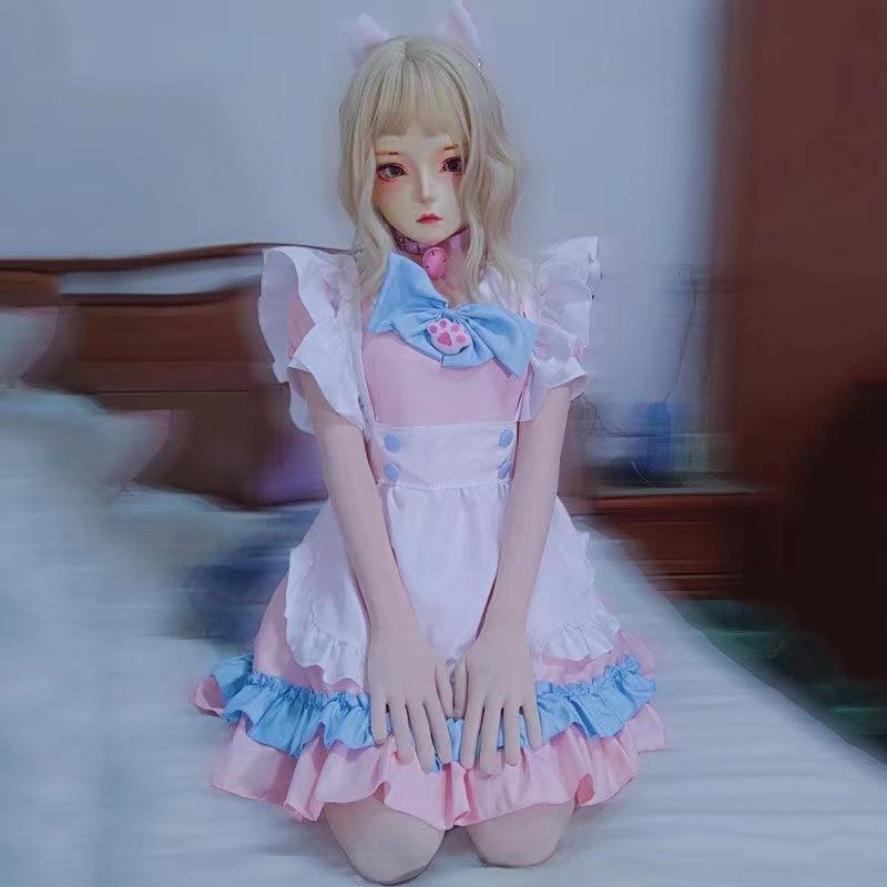 Dienstmädchen zweidimensional, süßes Kleid Mädchen Anime Dienstmädchen Lolita Kleid Bühnenkleidung