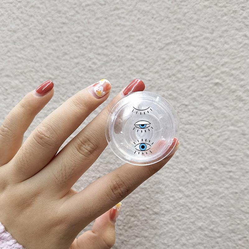 Turkish Lucky Blue Evil Eye Folding Mobile Phone Grip Stand Holder For iPhone 16 Samsung Huawei INS Korea Clear Griptok Bracket