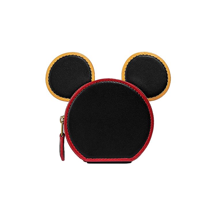 

New COACH X Disney X Keith Haring 14 Disney Collaboration Cow Leather Coin Purse Wallet Women s Black C2535-B4BK 14.0*2.0*11.9CM