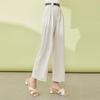 Women's High-Waist Straight-Leg Cropped Casual Trousers