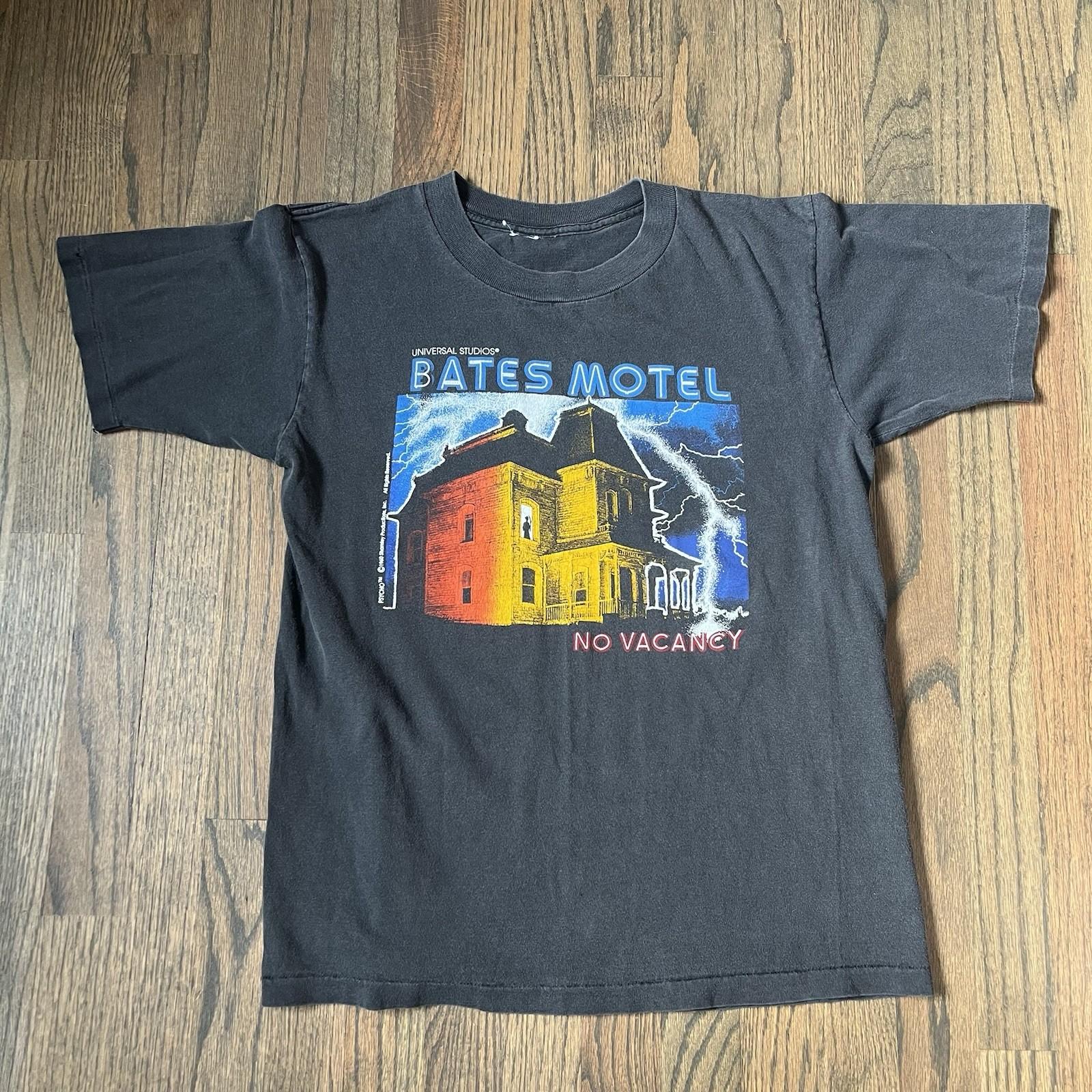 Vintage 90s Psycho Bates Motel Horror Movie Promo Tee Sz L Unisex T-Shirt XXXL