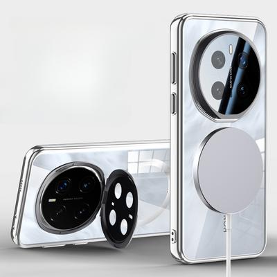 Θήκη αόρατης βάσης με προστασία φακού για Honor Magic 7 Pro Magic7Pro Magsafe Wireless Charging Adsorption Ματ Κάλυμμα τηλεφώνου υπολογιστή