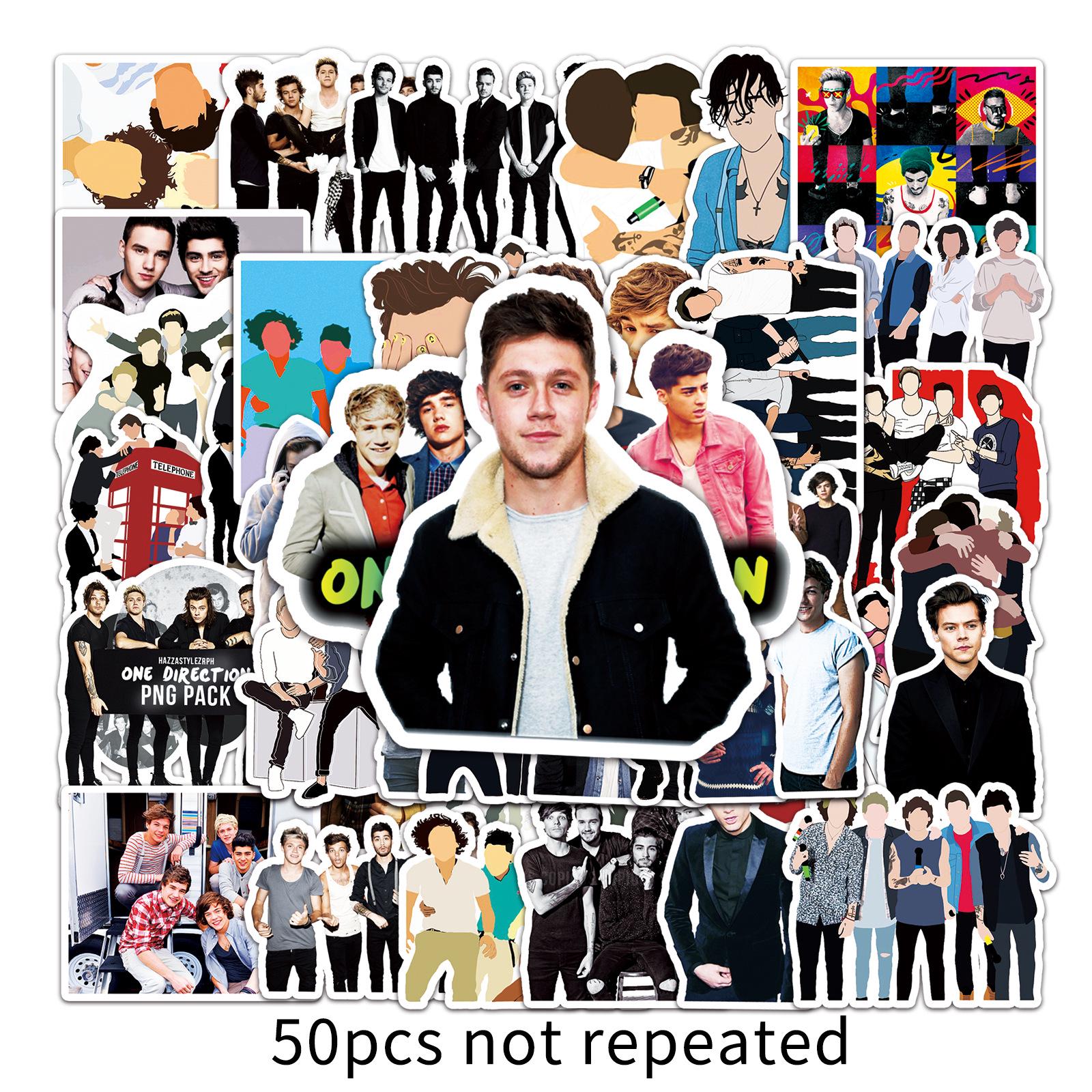 50PCS Waterproof Celebrity Band Stickers for Journal, Phone Case, and Notebook Decoration