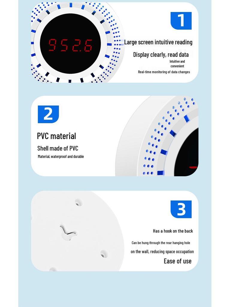 Graffiti Smart WiFi Pressure Sensor with Temperature Display