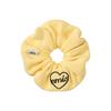 Heart Logo Knit Scrunchie Yellow