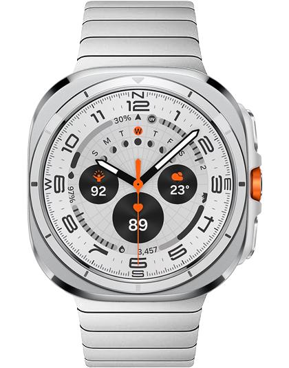 

Металлический титановый ремешок без зазоров для Samsung Galaxy Watch Ultra 47 мм Ремешок для Galaxy Watch 7 Ultra 47 мм Водонепроницаемый браслет Роскошный Galaxy Watch Ultra серебряный