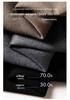 Men's 2026 Autumn/Winter Mid-Length Wool Trench Coat with Detachable Down Liner