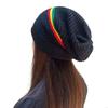 Striped Color Jamaica Knitted Hat Hip Hop Hat Skull Caps Weaving Reggae Hat  Winter Autumn