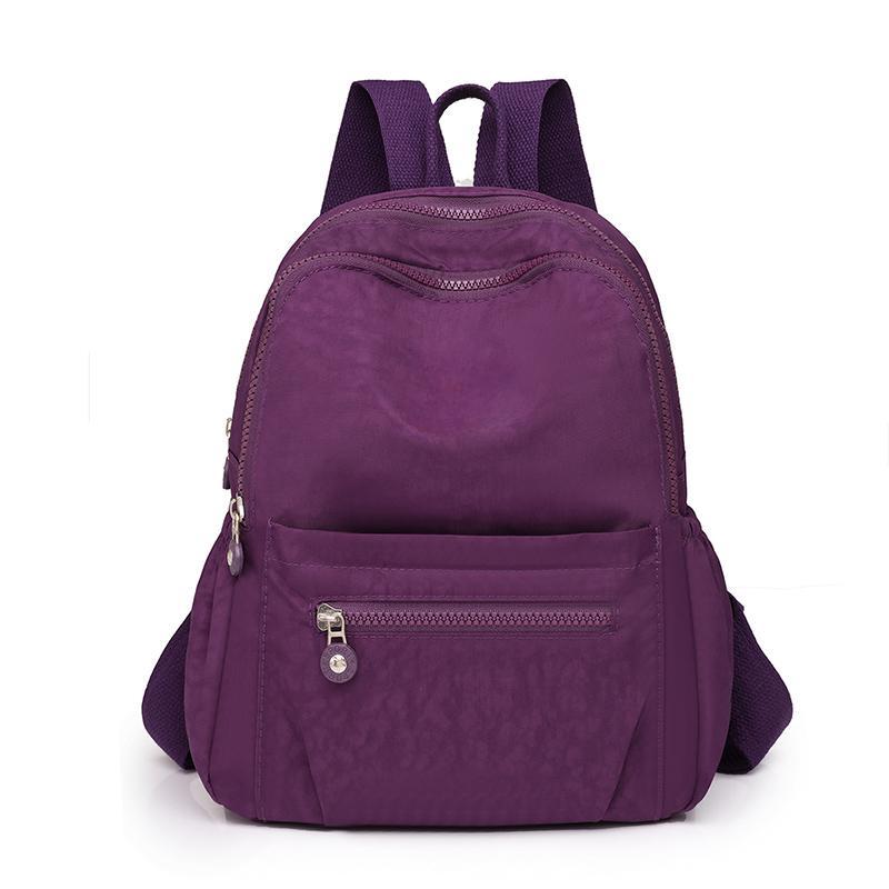 Travel Solid Color Backpack Women‘s Mochila Feminia School Bags for Girls Anti-theft Back Packs Casual Waterproof Rucksack