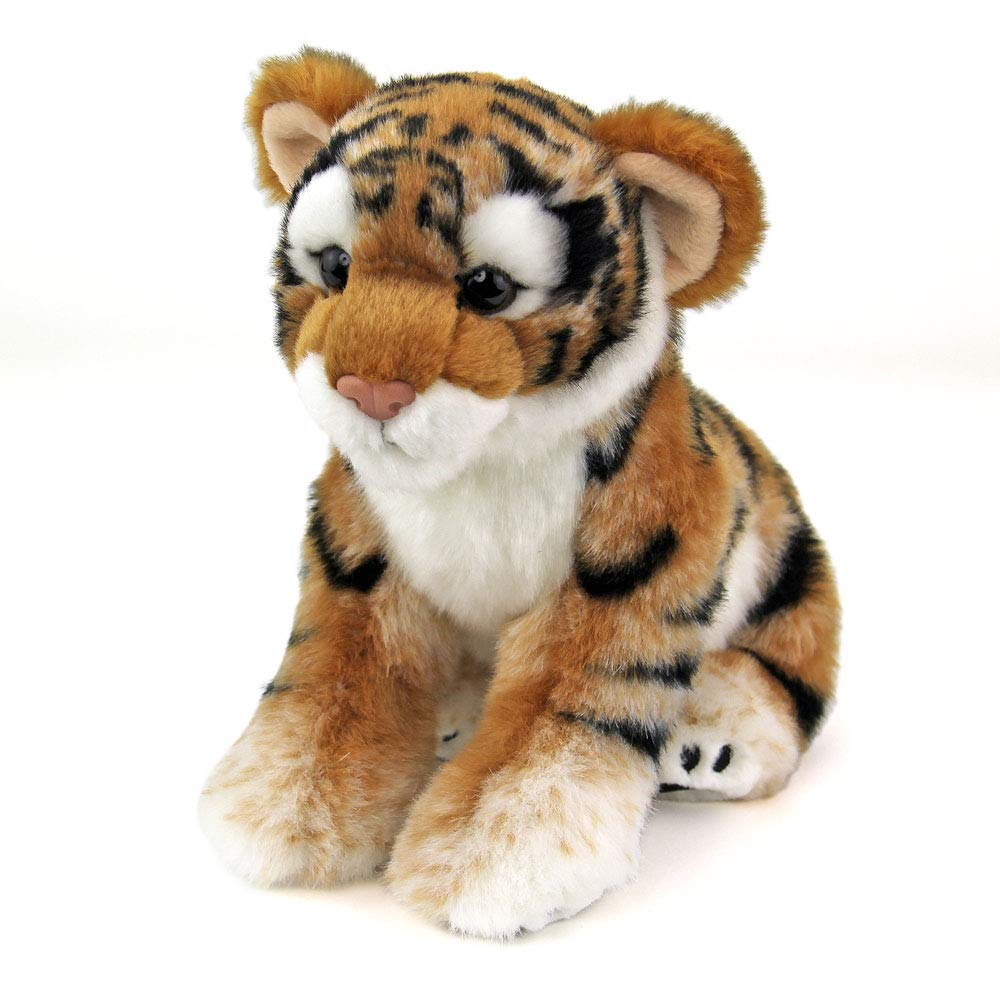 Calorata Amur Tiger Plush Toy Animal Realistic Animal Toy Doll Gift Present Birthday First Christmas Gift (Tiger Cub/Realistic Family/Soft