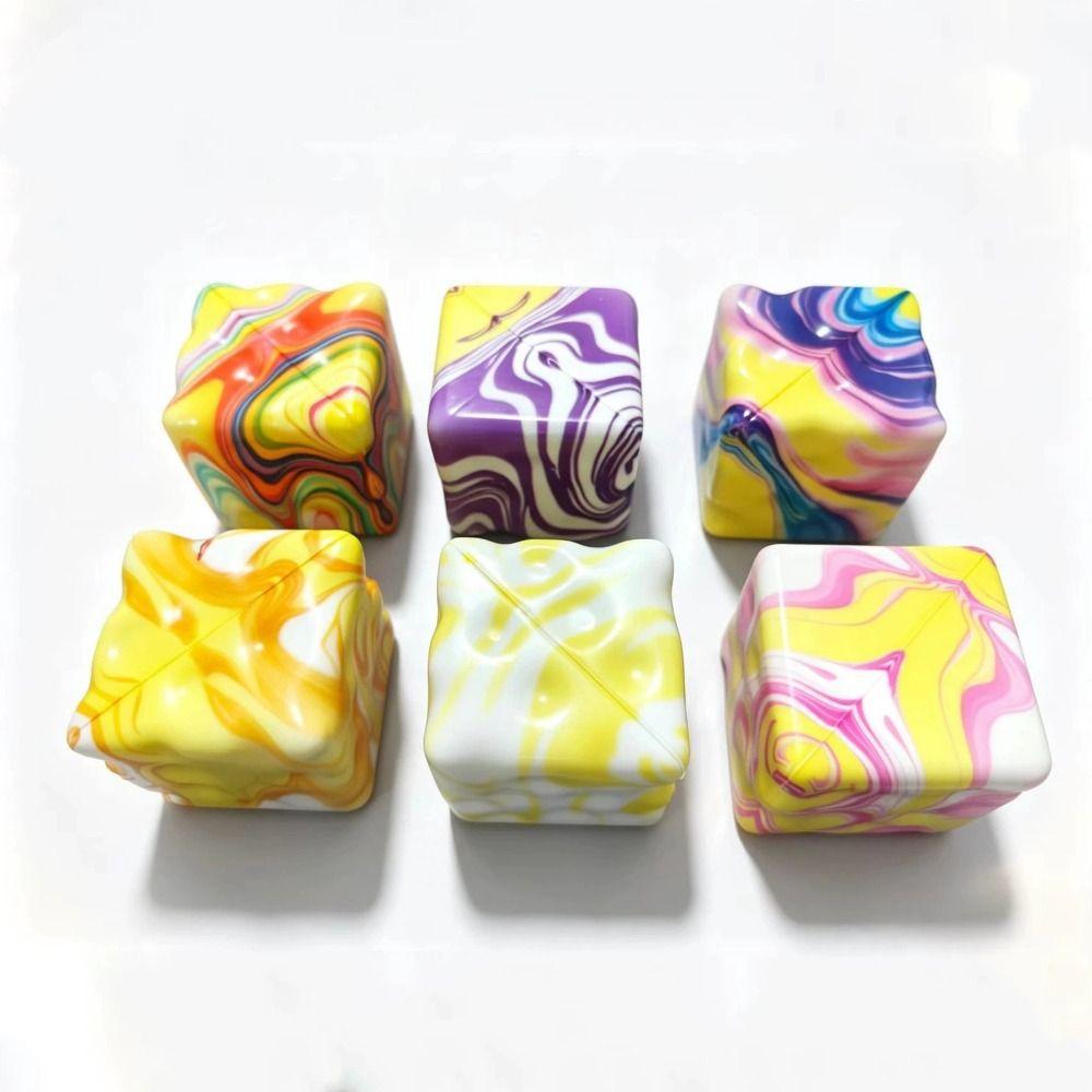 Super Soft Cheese Squeezed Cube 7cm Slow Rebound Fidget Toy Sensory Toy Squishy Toy Office