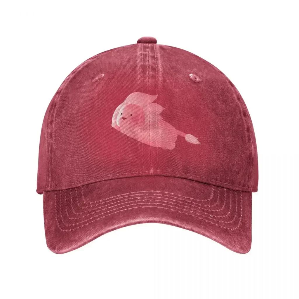 Pink Lion Flying Baseball Cap Mountaineering Big Size Hat Christmas Hat Girl Unisexs