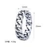 Stainless Steel Motorcycle Chain Ring Unisex Minimalist Band