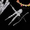 Creative Christmas decorations, transparent real ice pick with threaded ice bar pendant hanging benzene ice cream.
