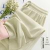 Plus Size Women's Summer Ice Silk Wide-Leg Pants - High Waist, Loose, Quick-Dry, Anti-Mosquito.