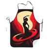 A Spanish Art-Patterned Apron Suitable for Both Men And Women, Ideal for Kitchen Baking, Outdoor Barbecues, Painting, Gardening,