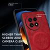 For OnePlus 11 12  13 Fine Hole PU Cow Pattern Leather Magnetic Ring Soft Edge Anti-drop Anti-fingerprint Phone Case