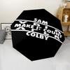 Sam and Colby Print Automatic Umbrella, 8 Rib Iron Frame, Plastic Handle, Suitable for Outdoor Travel &Daily , Ideal Gift