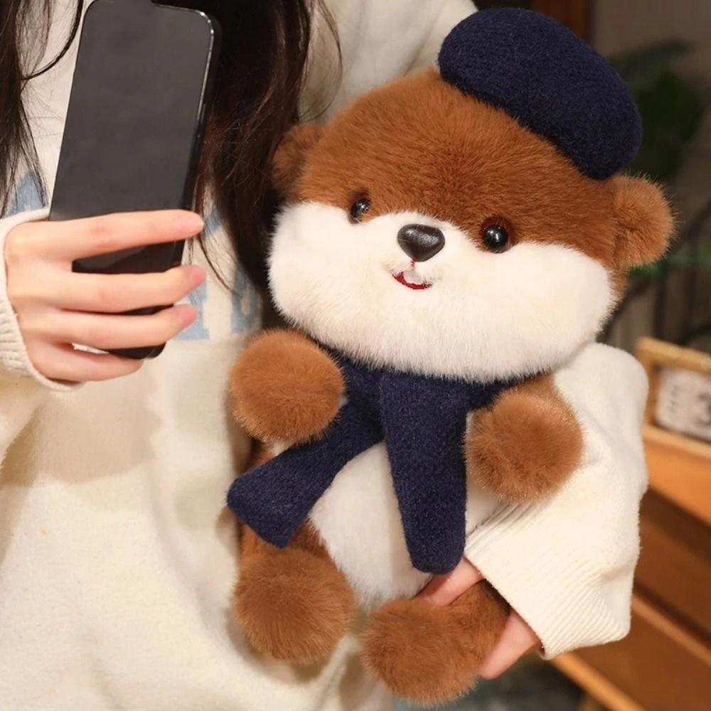 Soft Beaver Plush Doll Fluffy Squirrel Plush Toy Little Otter Plush Toy  Children Girls Boys