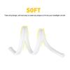 2X 60Cm Amber Turn Signal White Car DRL Daytime Running LED Strip Light Flexible