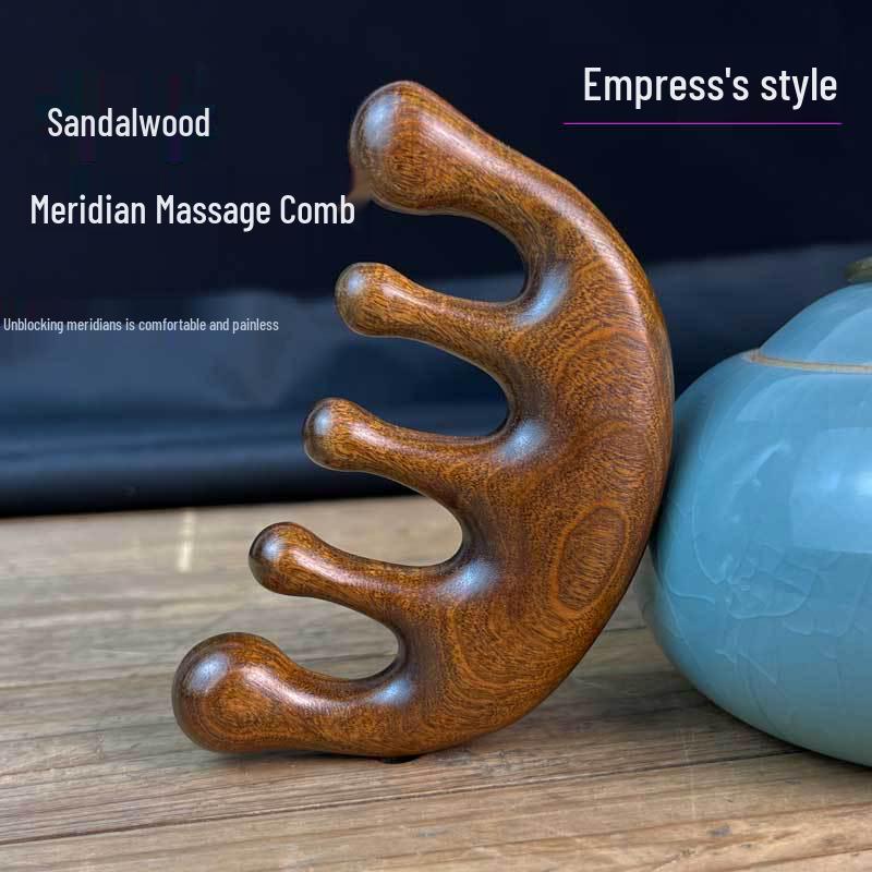 

Золотистый сандал массажная расческа для меридианов для длинных и вьющихся волос