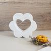 Silicone Resin Molds Charm Heart Small Vases Moulds Home Decors Craft Mold Making Small Vase Perfect for Plant Lovers