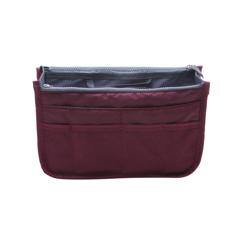 Outdoor Travel Purse Organizer Insert for Handbags Ladies Multi-function Toiletry Cosmetics Storage Bag Large Capacity Zipper Tote Bag