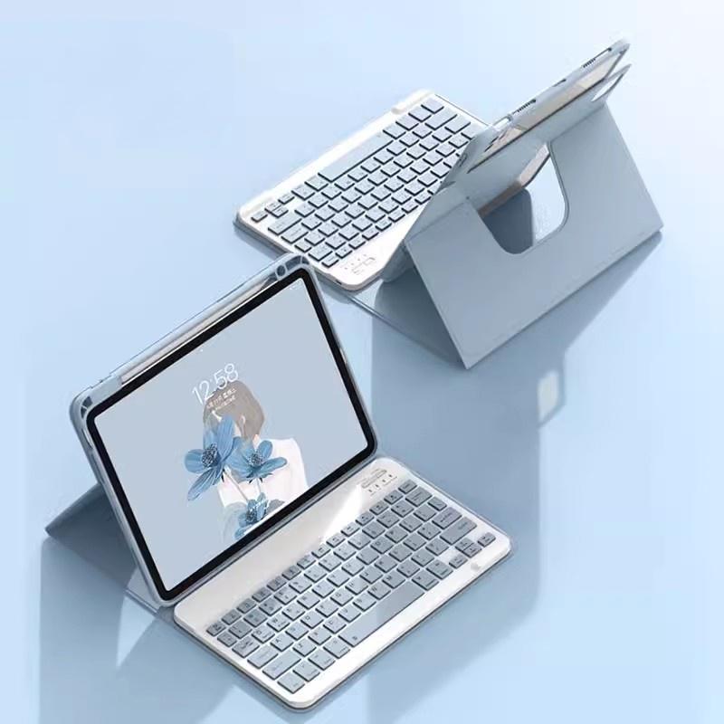 Cae with Keyboard for IPad 11th 11" A16 Air11 M3 Pro11 Air 6 5 4 10.9" 10th 10.9 10.2 Magnetic 360 Rotation Case