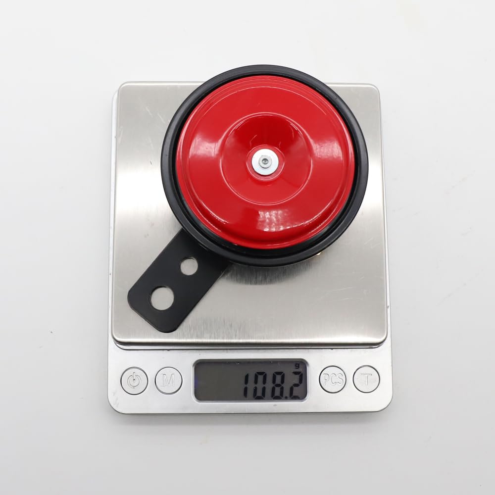 LVEE DL80 Series 70mm Universal Motorcycle Electric Horn Waterproof IPX7 Round Loud Speaker