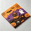 Halloween Themed Colorful Square Party Napkins