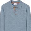 Burberry Sweaters Men's Medium Blue Polo Collar Moderate 81117791