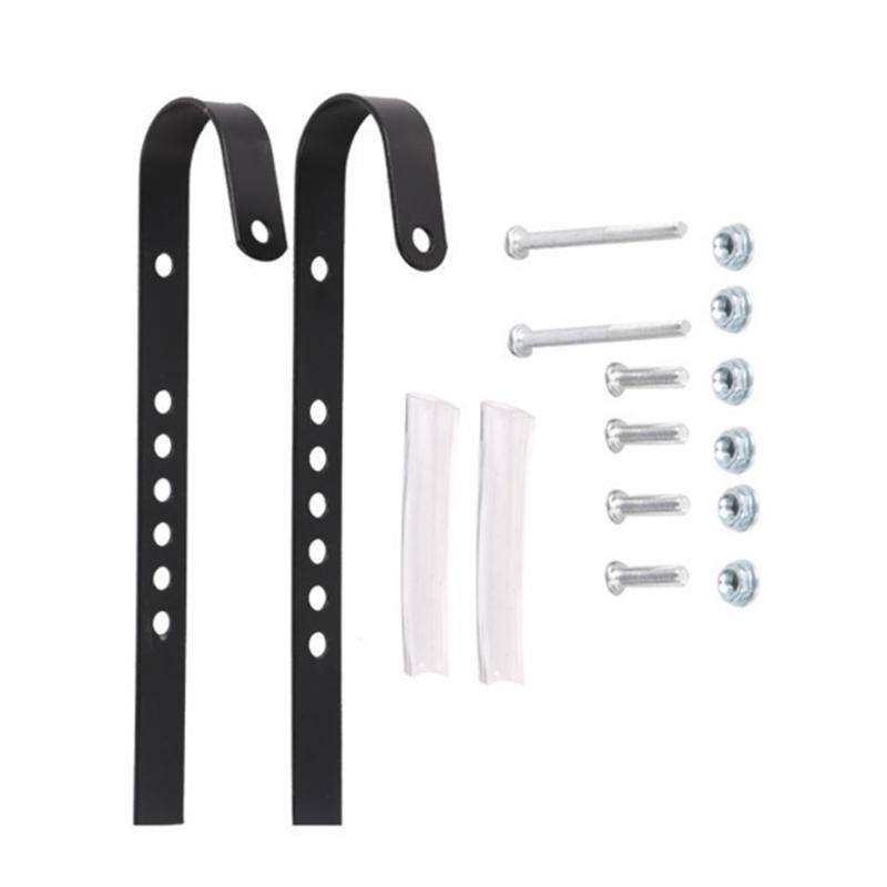 

Metal Bike Front Basket Hook with Mounting Hardware Wire Basket Hook Adjustable Hardware Hanging Hooks Easy to Install 1
