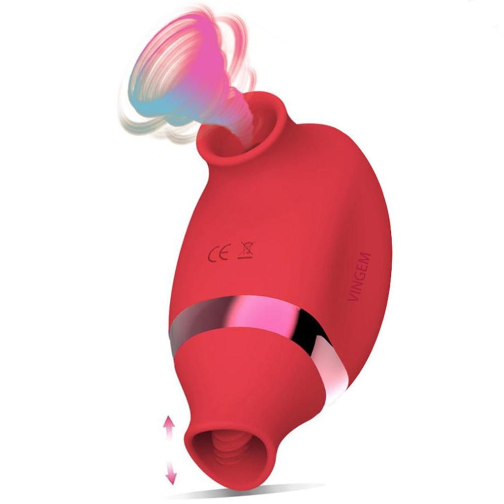 Sucking Licking Vibrator G-Spot Double Stimulation Erotic Toys for Women Love Egg Tongue Nipple Clitoris Massager Adult Product