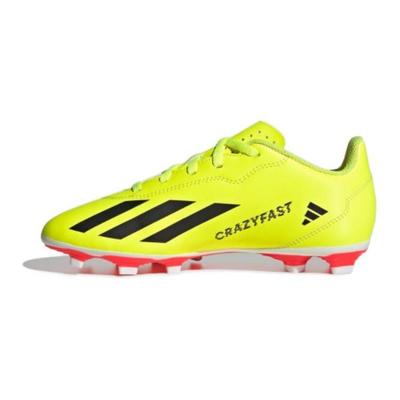 X Crazyfast.4 CLUB FXG Abrasion Resistant Low Top Kids' Soccer Shoes Yellow Black Kids' IF0717