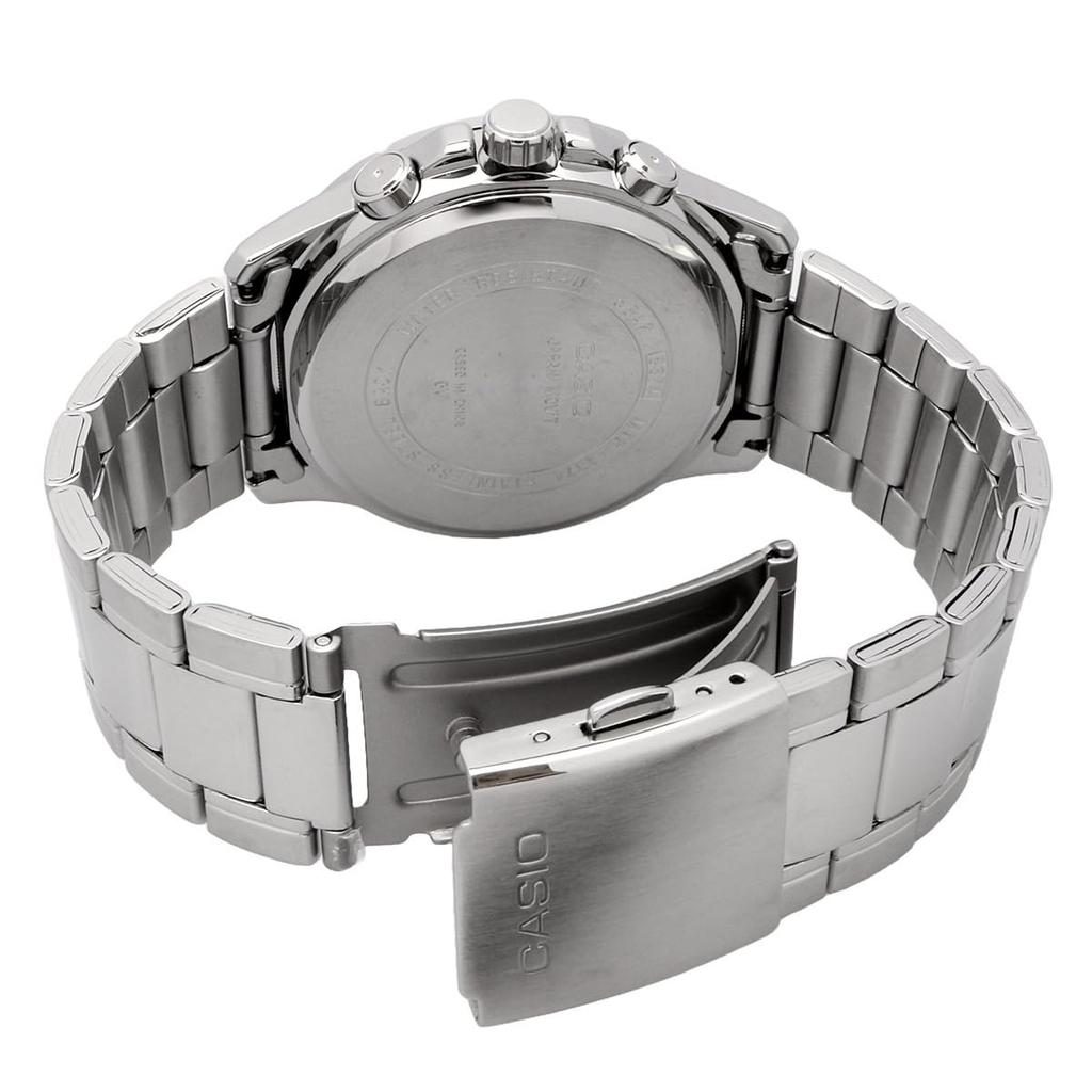 CASIO Standard Quartz Men's Watch MTP-1374D-1A3V Multi-Axis 24-Hour Display Black