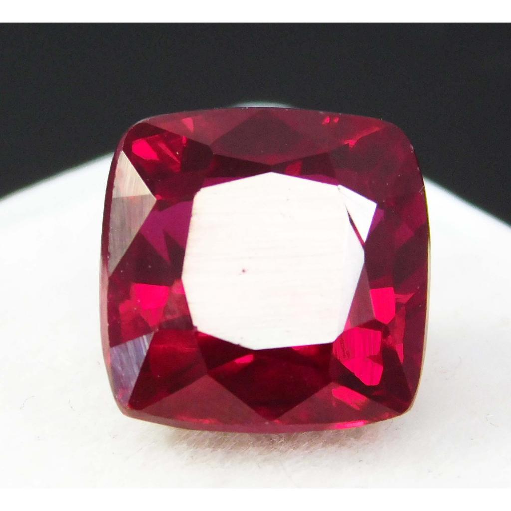 Beautiful Red Ruby CERTIFIED 9.44 Ct Square Cushion Natural Loose Gemstone A-1316