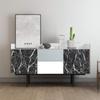 Black Marble Self Adhesive Waterproof Wallpaper for Kitchen Cabinets Countertops Door Wall Sticker PVC Contact Paper