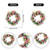 40*40cm Easter Egg Wreath, Artificial Flower Wreath, Spring Wisteria Wreath, Home Doorway Decoration