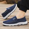 Spring/summer New  One-piece Dad's Shoes with Soft Sole, Comfortable Flat Bottom Shoes,Canvas Men's Shoes