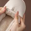 Waterproof cotton slippers 2025 new indoor home thick bottom non-slip velvet warm slippers autumn and winter