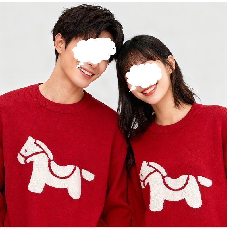 

Japanese Trendy Brand Men s Wine Red Hoodie, Autumn/Winter Style, Round Neck, National Trend, Perfect for Couples 3XL красный