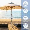 Portable Camping Umbrella Base 4 Nails Metal Ground Base Beach Parasol Rod Stand  Tent Accessories