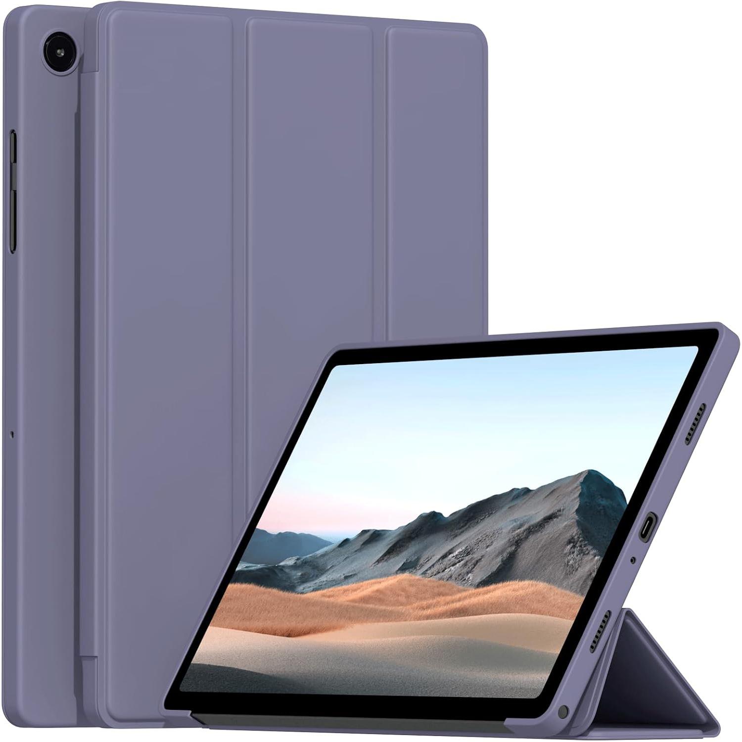 pour Samsung Galaxy Tab A11 Plus SM-X230/SM-X236 / A9 Plus SM-X210/SM-X216 , Housse Intelligente à Rabat pour Tablette Tab A11+/ A9+ violet