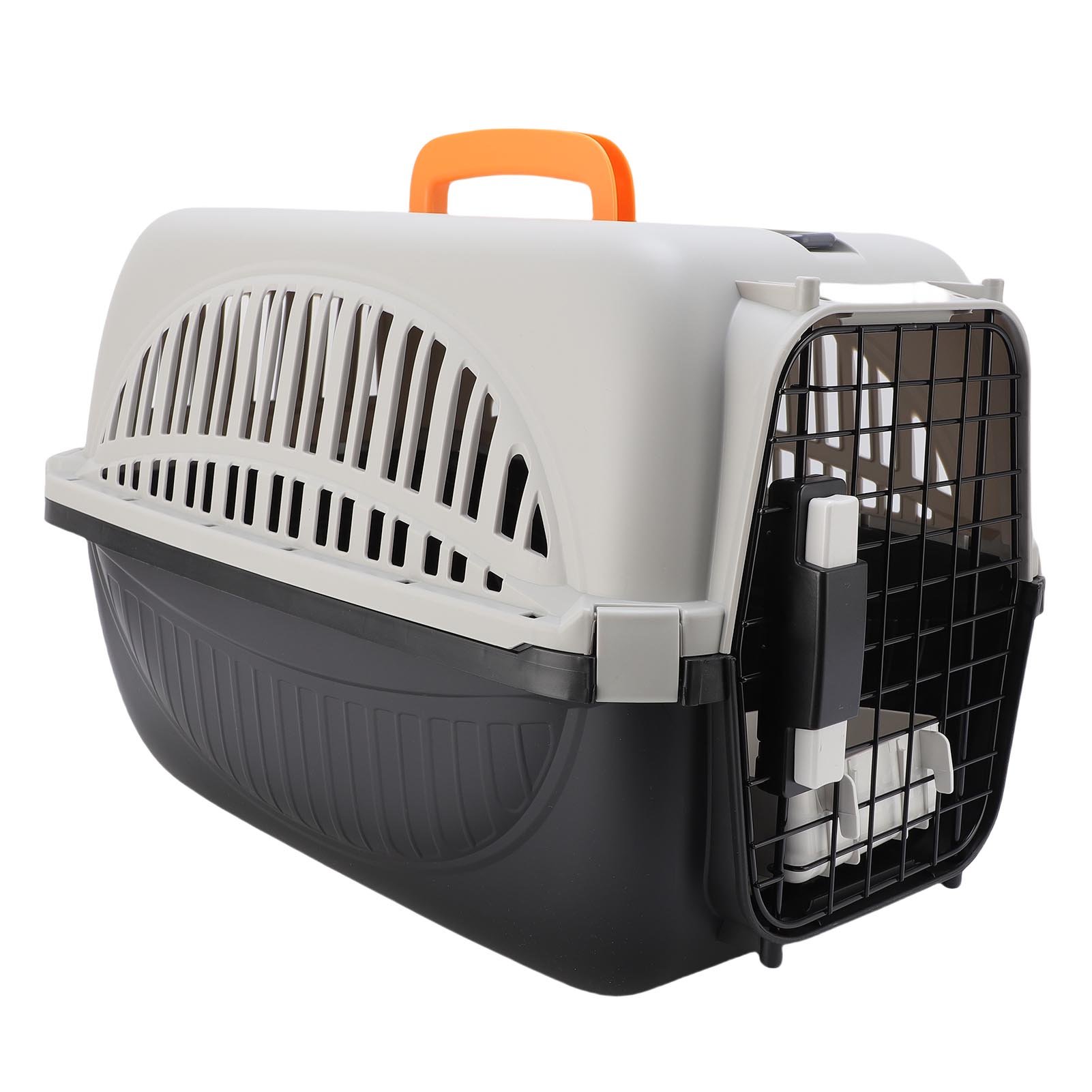 

Plastic Pet Carrier Easy To Assemble Ample Space Excellent Ventilation Portable Dog Carrier for Outdoor Travel