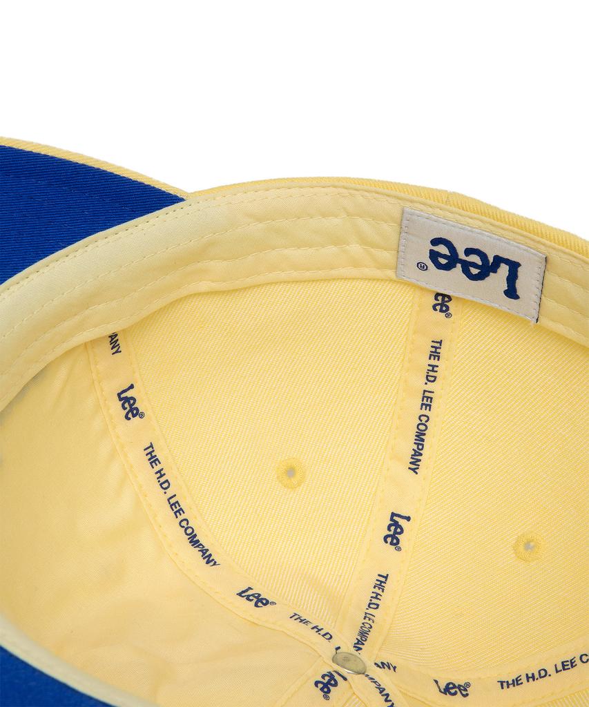 LEE Small Lettering Cotton Ball Cap Lemon