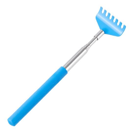 Interactive Touch Therapy Toy for Cats Dogs Extendable Pet Massage Stick Telescopic Rake Shaped Teaser Wand for Bonding Training Grooming