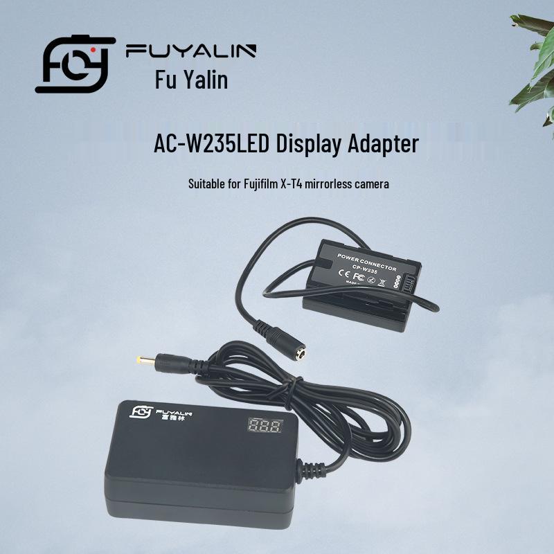 W235 Fake Battery External Power Supply for Fuji X-T4 and GFX 100S Cameras - Ideal for Live Streaming.