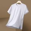 Ice silk short-sleeved men's summer elastic T-thin mesh men's quick-drying T-shirt short-sleeved sports fitness half-sleeved top half-sleeved